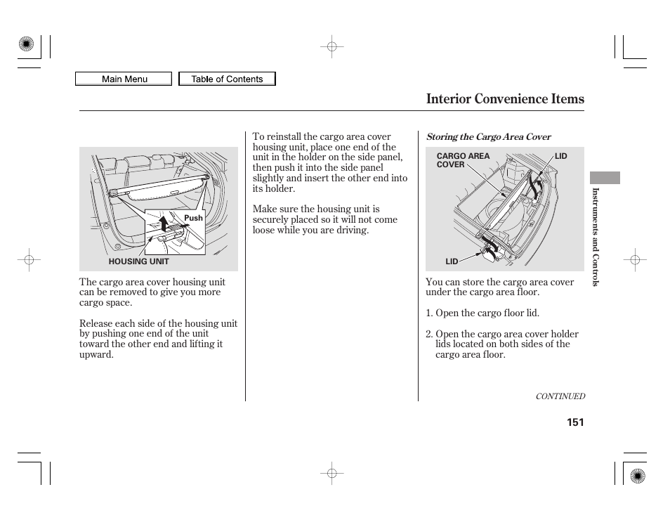 Interior convenience items, 2010 insight | HONDA 2010 Insight User Manual | Page 154 / 450