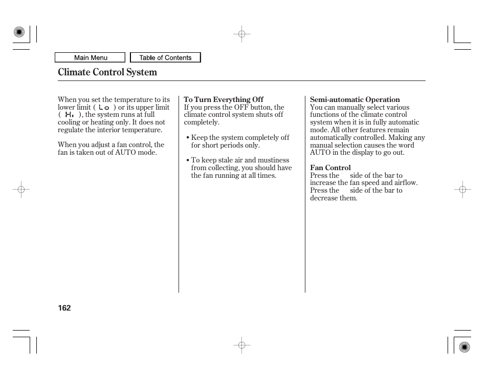 Climate control system | HONDA 2010 Insight User Manual | Page 165 / 450