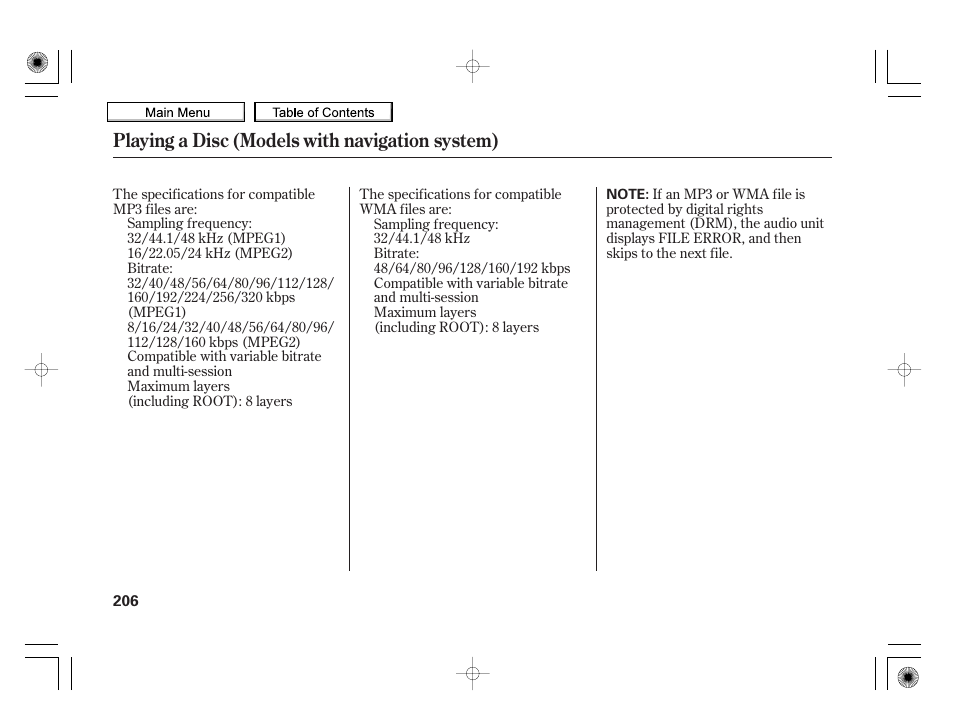 Playing a disc (models with navigation system) | HONDA 2010 Insight User Manual | Page 209 / 450