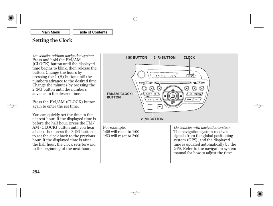 Setting the clock, 2010 insight | HONDA 2010 Insight User Manual | Page 257 / 450