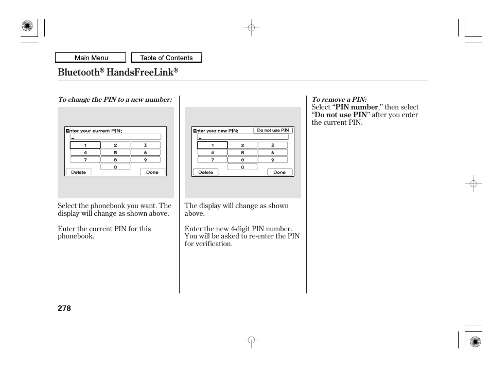 Bluetooth handsfreelink | HONDA 2010 Insight User Manual | Page 281 / 450