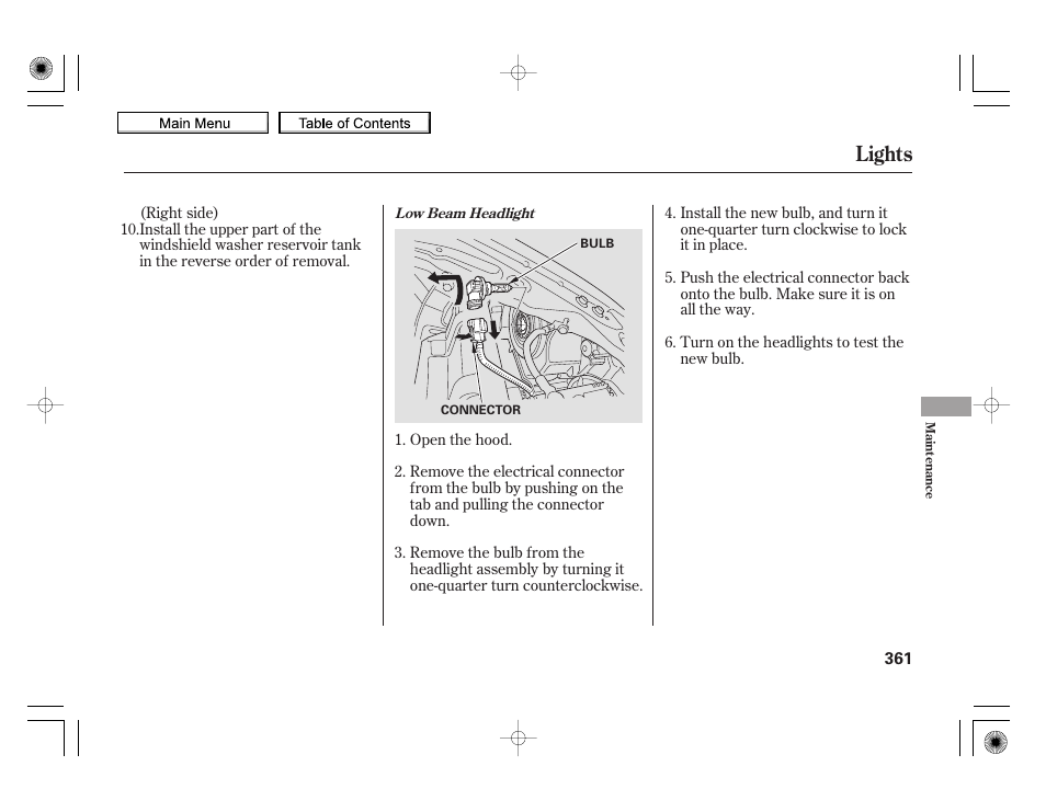 Lights | HONDA 2010 Insight User Manual | Page 364 / 450