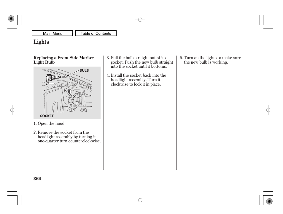 Lights | HONDA 2010 Insight User Manual | Page 367 / 450
