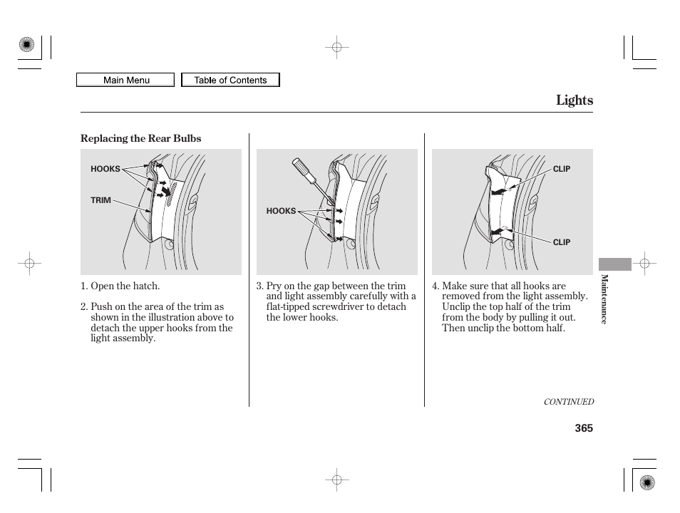Lights, 2010 insight | HONDA 2010 Insight User Manual | Page 368 / 450