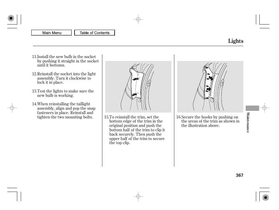 Lights | HONDA 2010 Insight User Manual | Page 370 / 450
