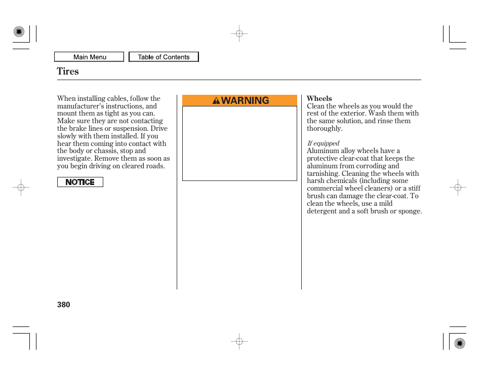Tires | HONDA 2010 Insight User Manual | Page 383 / 450