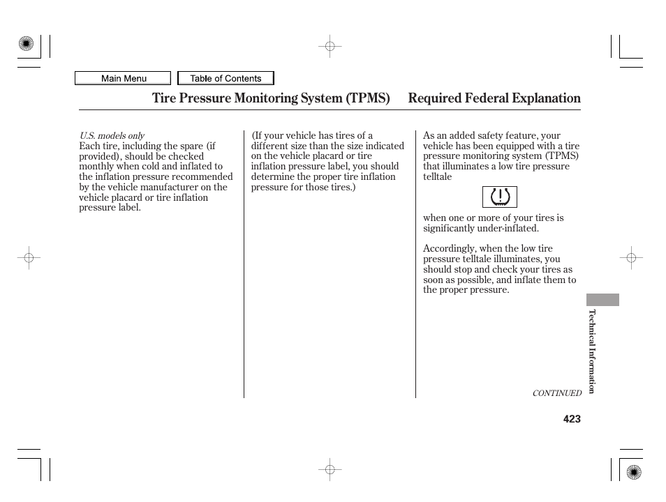HONDA 2010 Insight User Manual | Page 426 / 450