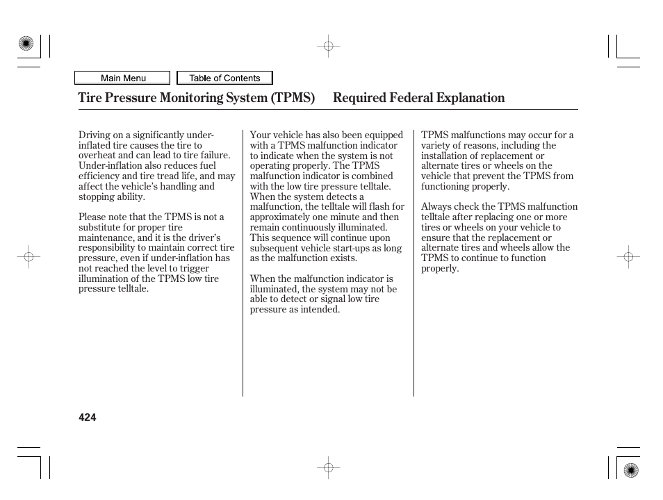 HONDA 2010 Insight User Manual | Page 427 / 450
