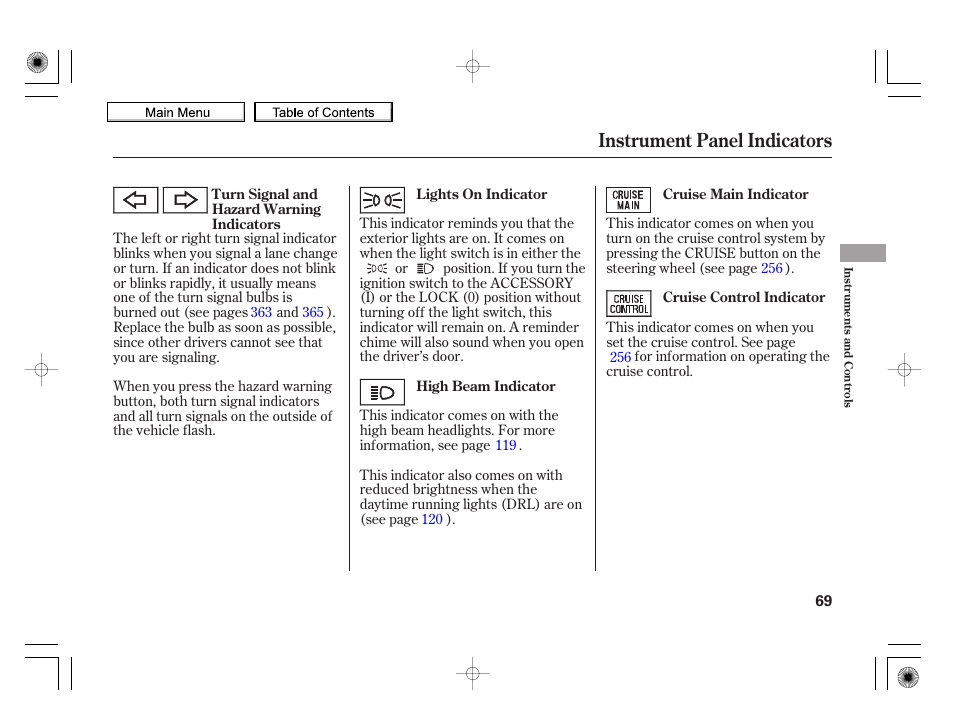 Instrument panel indicators, 2010 insight | HONDA 2010 Insight User Manual | Page 72 / 450