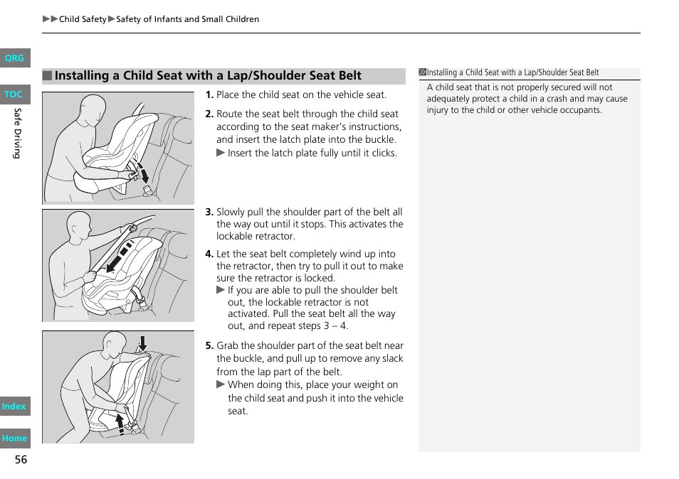 P56) | HONDA 2013 Fit User Manual | Page 57 / 286