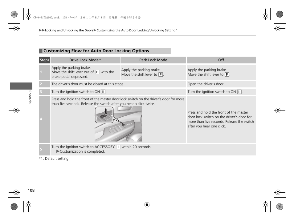 HONDA 2012 CR-V User Manual | Page 110 / 384