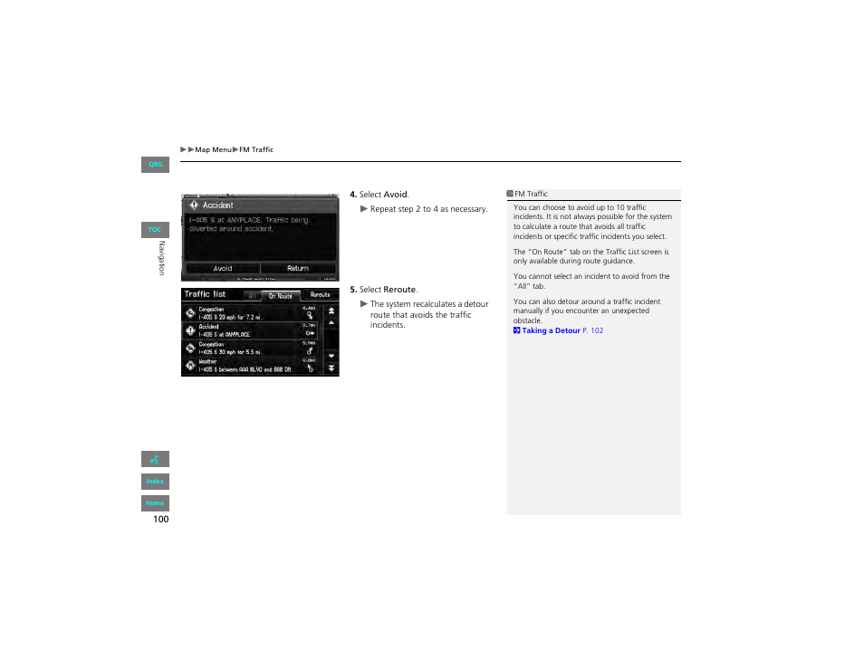 HONDA 2012 Civic Hybrid Navigation User Manual | Page 101 / 204
