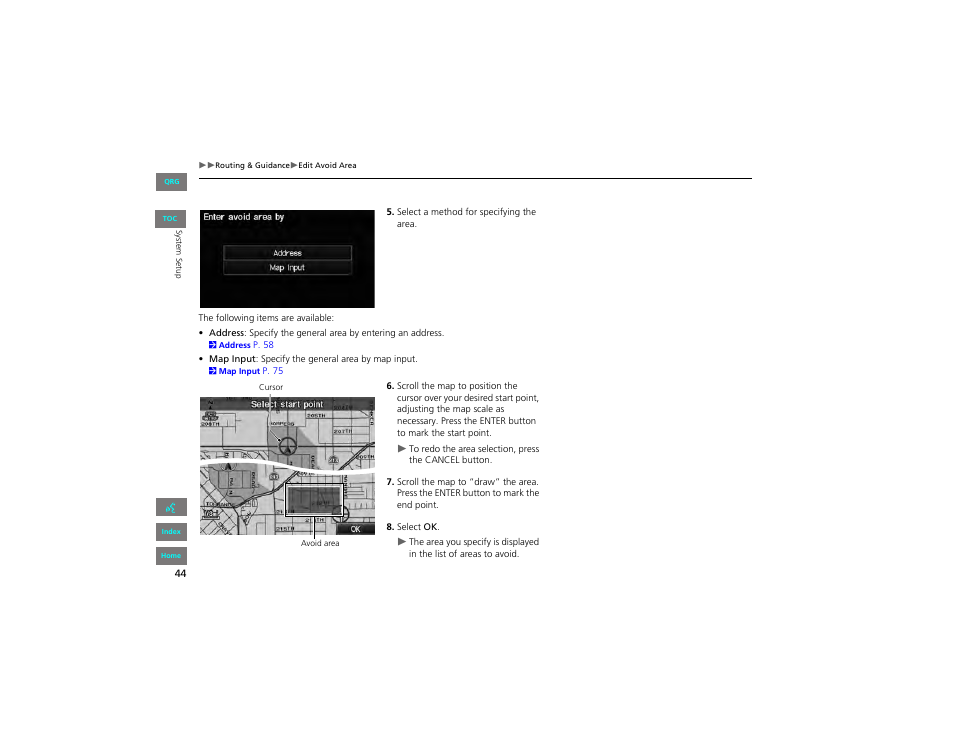 HONDA 2012 Civic Hybrid Navigation User Manual | Page 45 / 204
