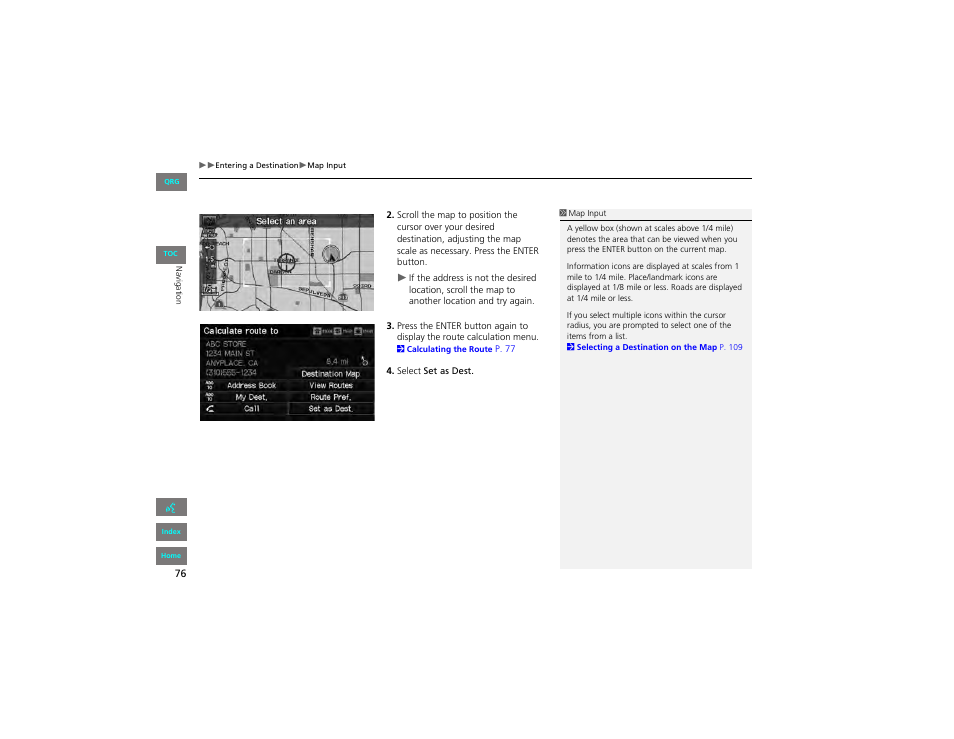 HONDA 2012 Civic Hybrid Navigation User Manual | Page 77 / 204