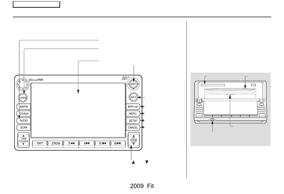 Getting started, 2009 fit, System controls | HONDA 2009 Fit Navigation User Manual | Page 10 / 149