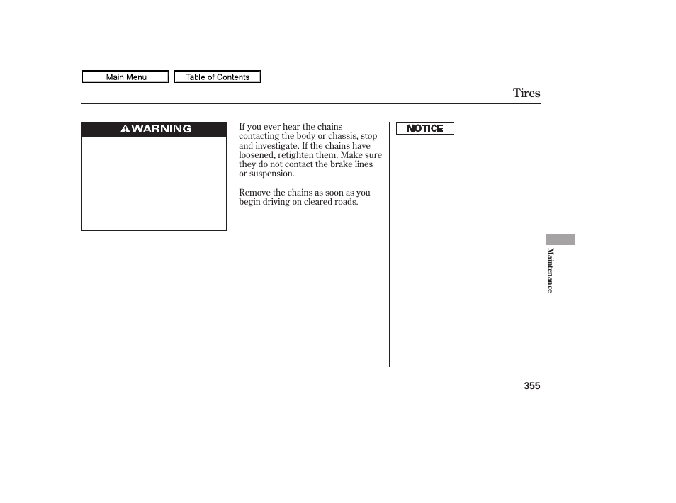 Tires | HONDA 2011 Ridgeline User Manual | Page 359 / 423