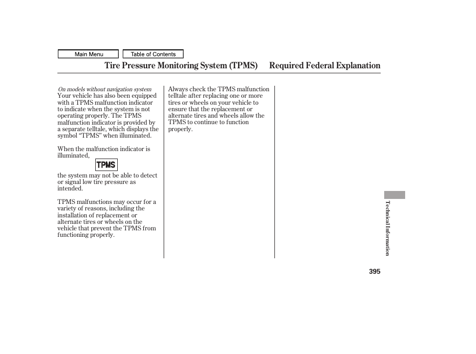 HONDA 2011 Ridgeline User Manual | Page 399 / 423