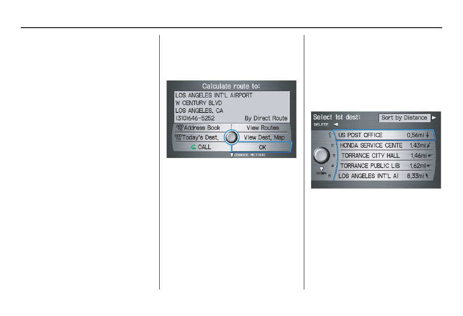 Entering a destination, 2011 pilot | HONDA 2011 Pilot Navigation User Manual | Page 44 / 159