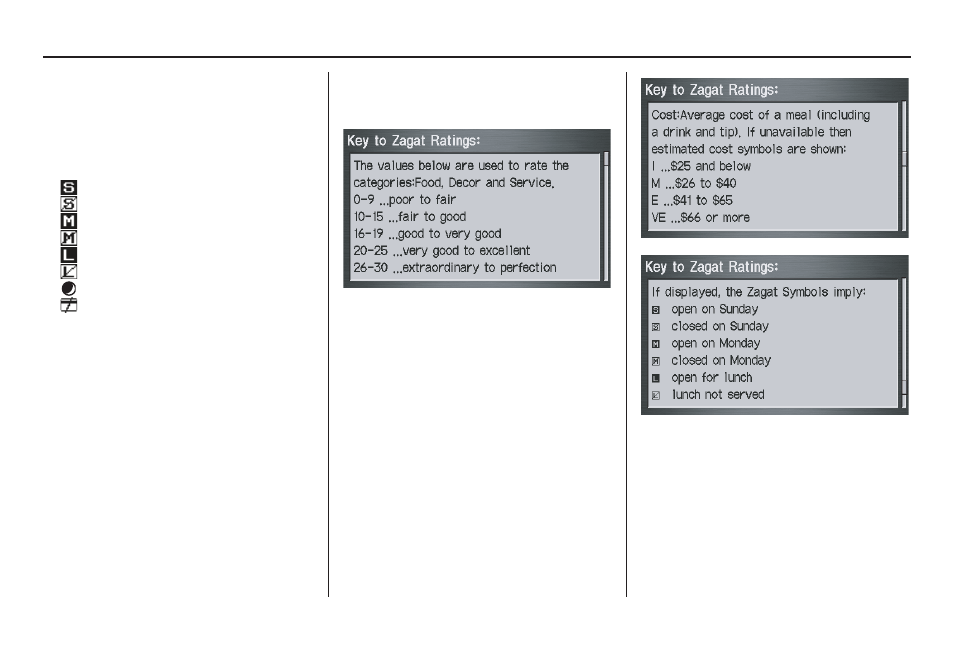 Information features, 2011 pilot | HONDA 2011 Pilot Navigation User Manual | Page 75 / 159