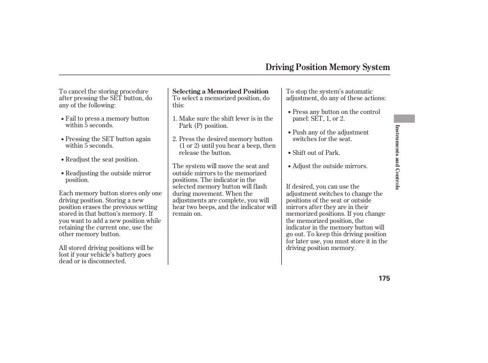 HONDA 2012 Pilot User Manual | Page 183 / 682