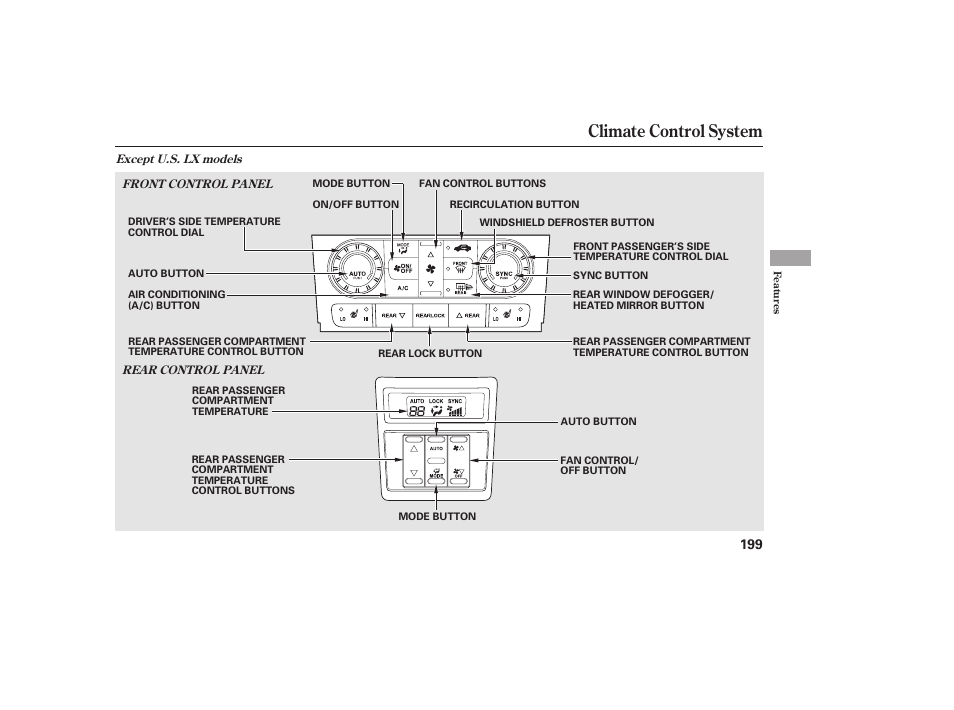 Climate control system | HONDA 2012 Pilot User Manual | Page 207 / 682