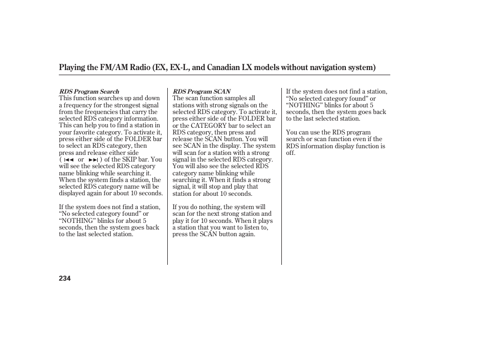 HONDA 2012 Pilot User Manual | Page 242 / 682