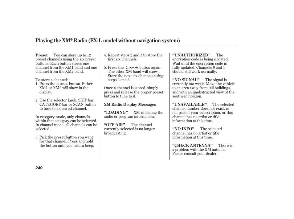 HONDA 2012 Pilot User Manual | Page 248 / 682