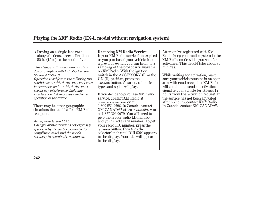 HONDA 2012 Pilot User Manual | Page 250 / 682