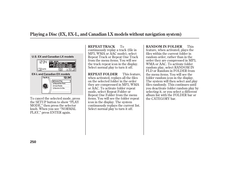 HONDA 2012 Pilot User Manual | Page 258 / 682