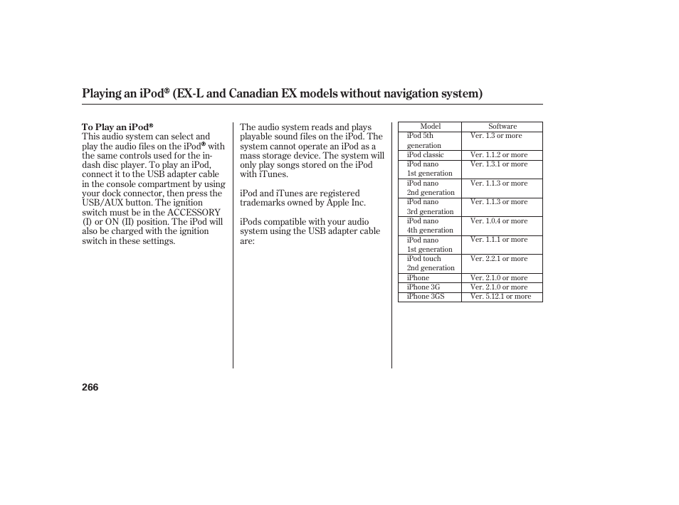 HONDA 2012 Pilot User Manual | Page 274 / 682