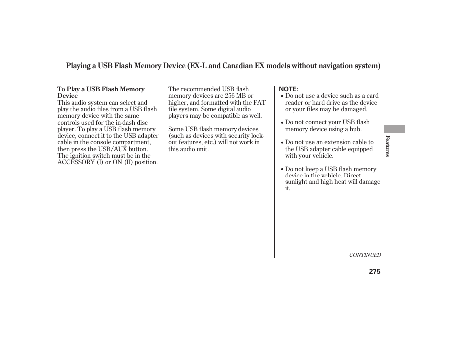 HONDA 2012 Pilot User Manual | Page 283 / 682