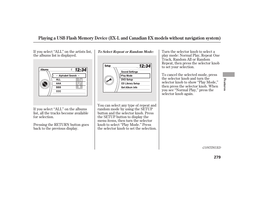 HONDA 2012 Pilot User Manual | Page 287 / 682