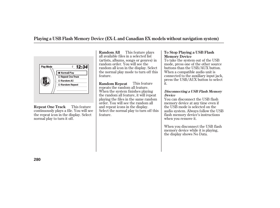 HONDA 2012 Pilot User Manual | Page 288 / 682