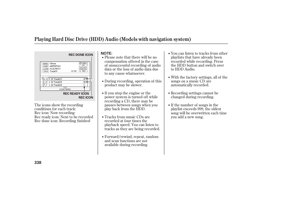 HONDA 2012 Pilot User Manual | Page 346 / 682