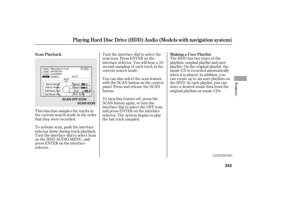 HONDA 2012 Pilot User Manual | Page 351 / 682