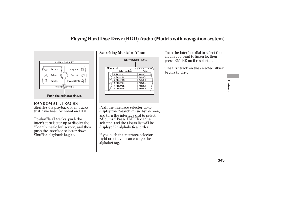 HONDA 2012 Pilot User Manual | Page 353 / 682