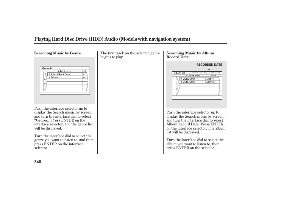 HONDA 2012 Pilot User Manual | Page 356 / 682