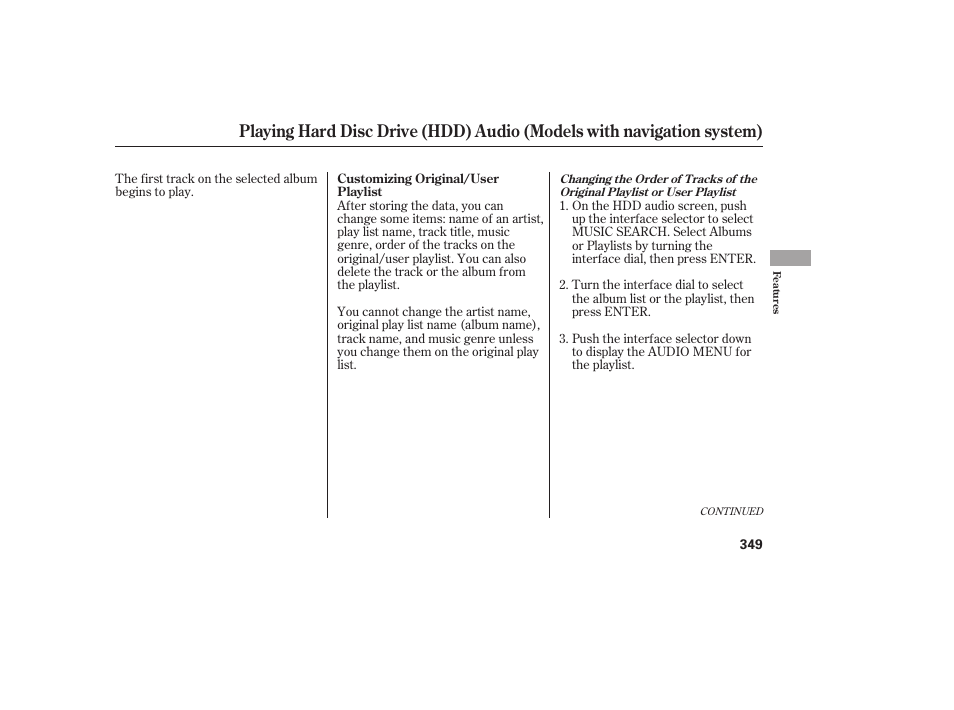 HONDA 2012 Pilot User Manual | Page 357 / 682