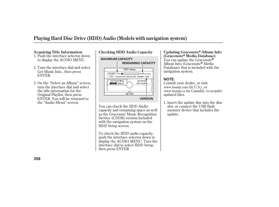 HONDA 2012 Pilot User Manual | Page 366 / 682