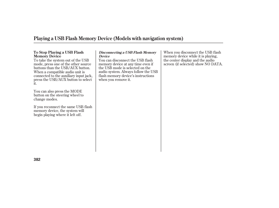 HONDA 2012 Pilot User Manual | Page 390 / 682