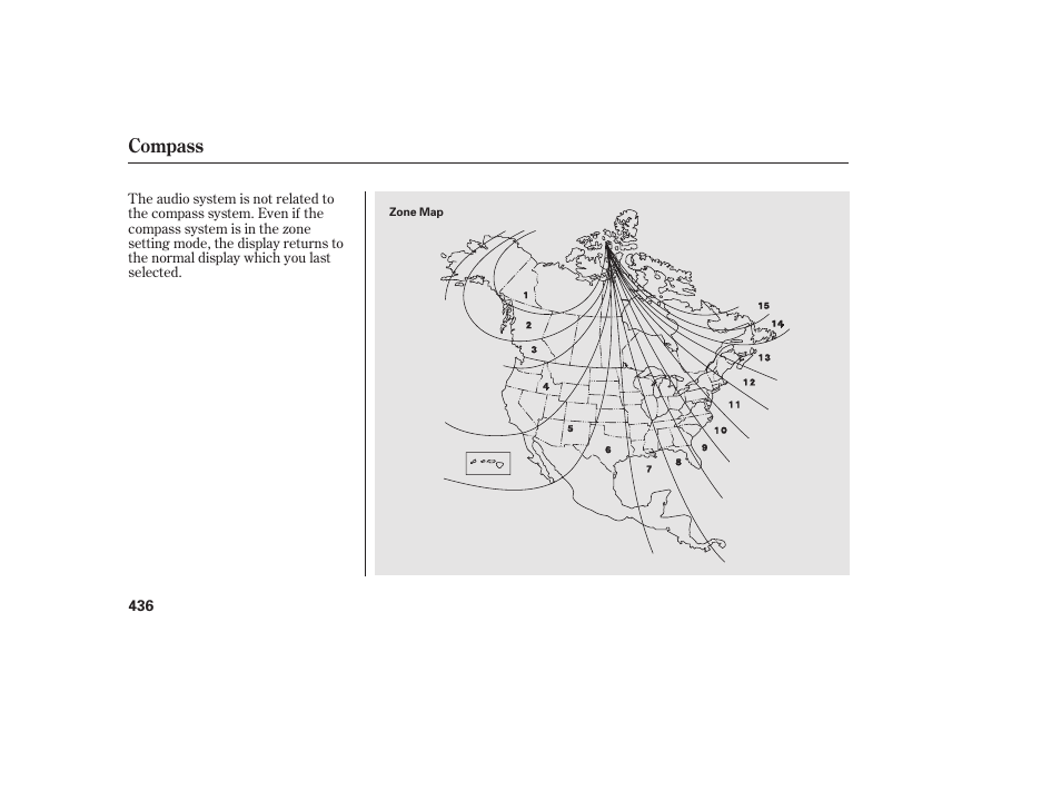 Compass | HONDA 2012 Pilot User Manual | Page 444 / 682