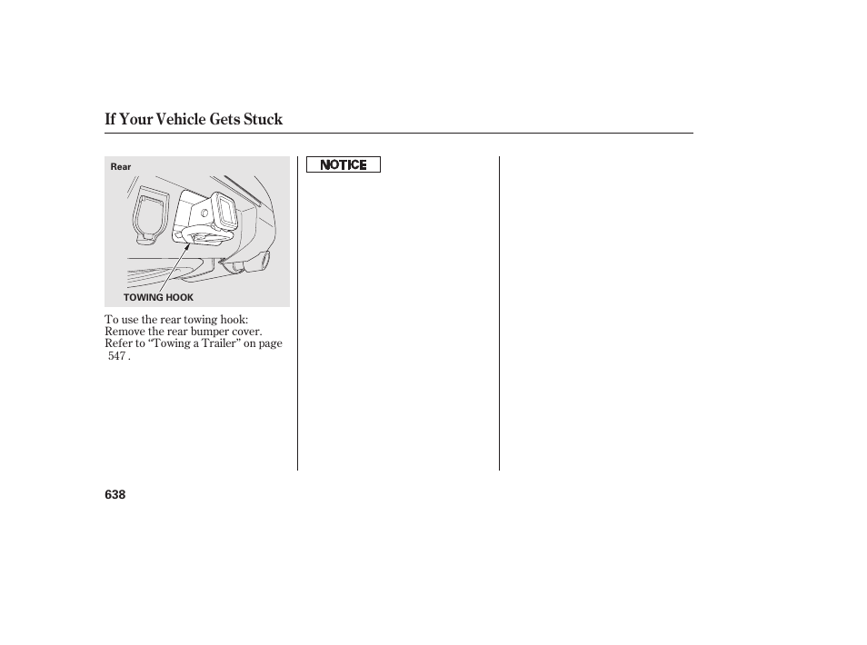 If your vehicle gets stuck | HONDA 2012 Pilot User Manual | Page 646 / 682