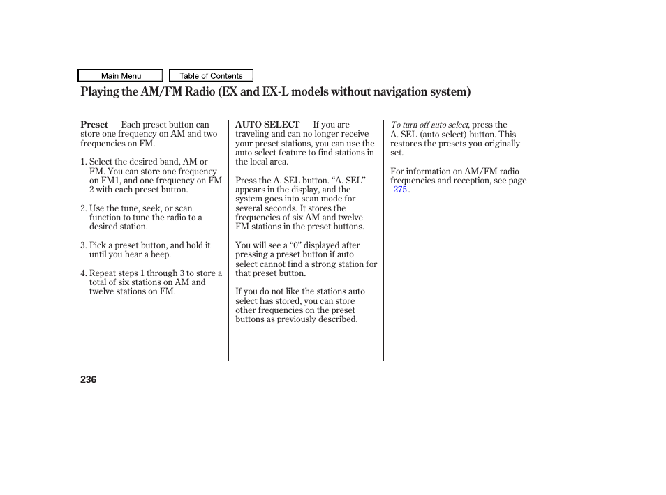HONDA 2010 Odyssey User Manual | Page 239 / 526
