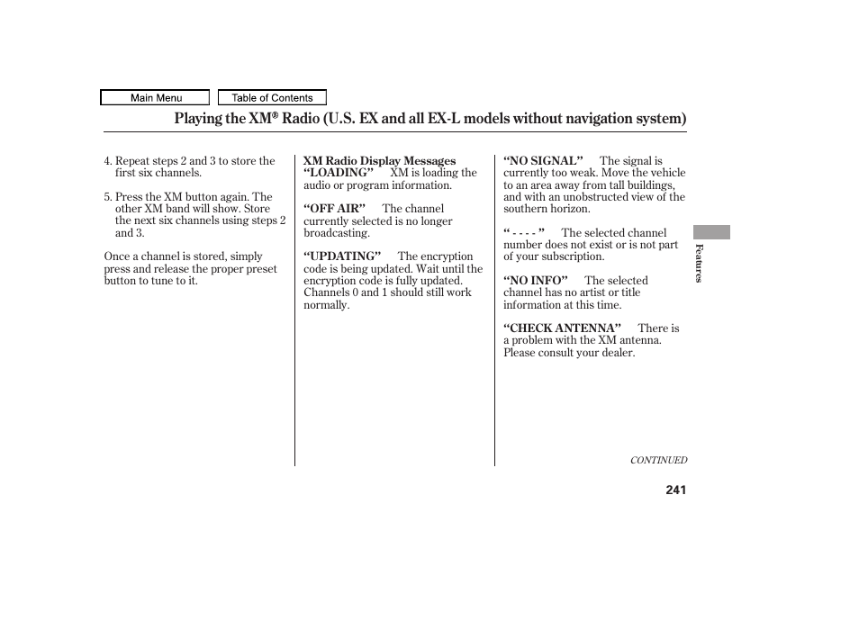 HONDA 2010 Odyssey User Manual | Page 244 / 526