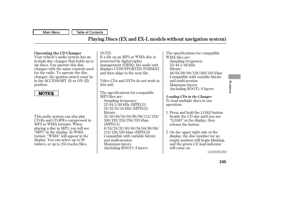 HONDA 2010 Odyssey User Manual | Page 248 / 526