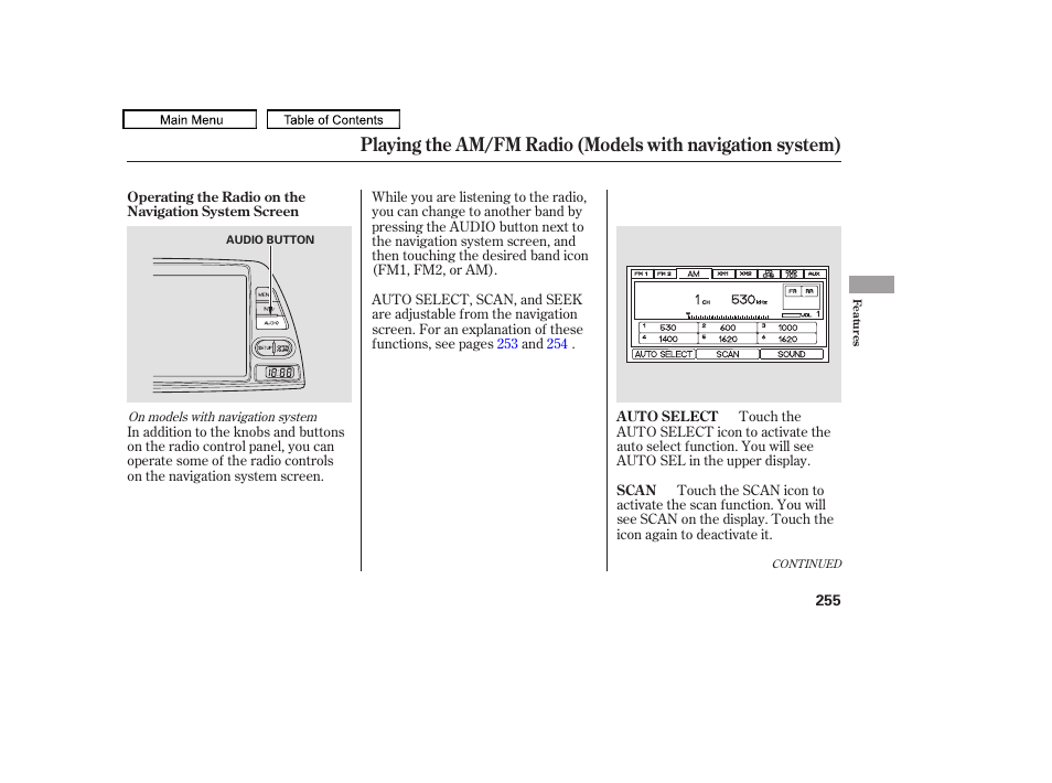 HONDA 2010 Odyssey User Manual | Page 258 / 526