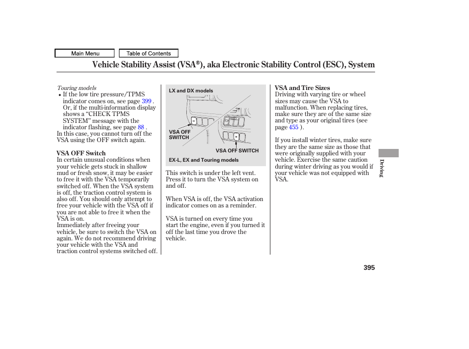 HONDA 2010 Odyssey User Manual | Page 398 / 526