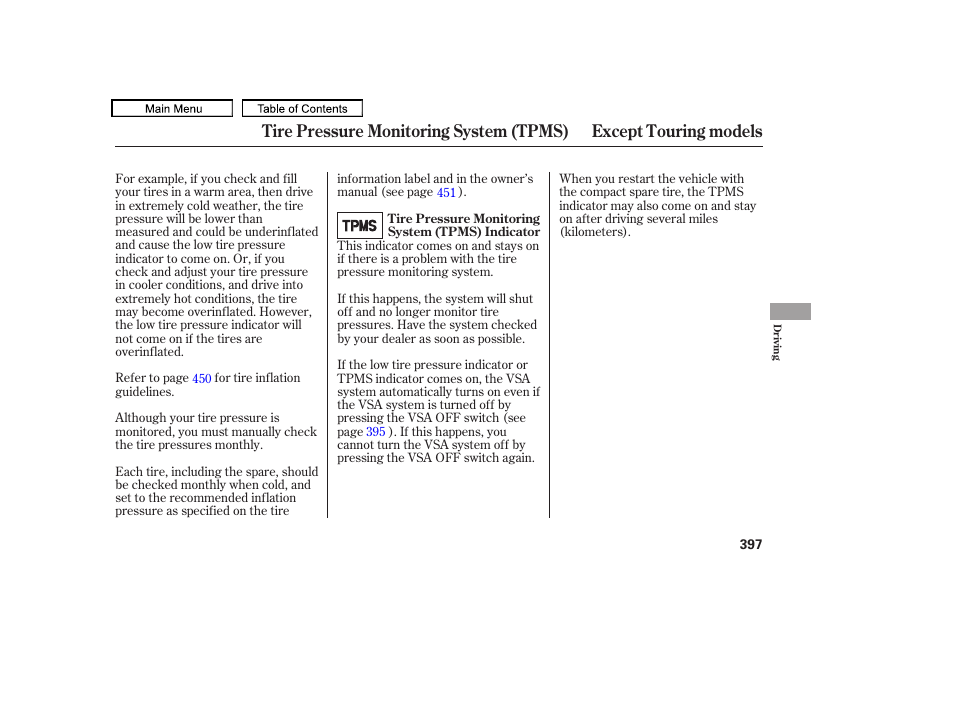 HONDA 2010 Odyssey User Manual | Page 400 / 526