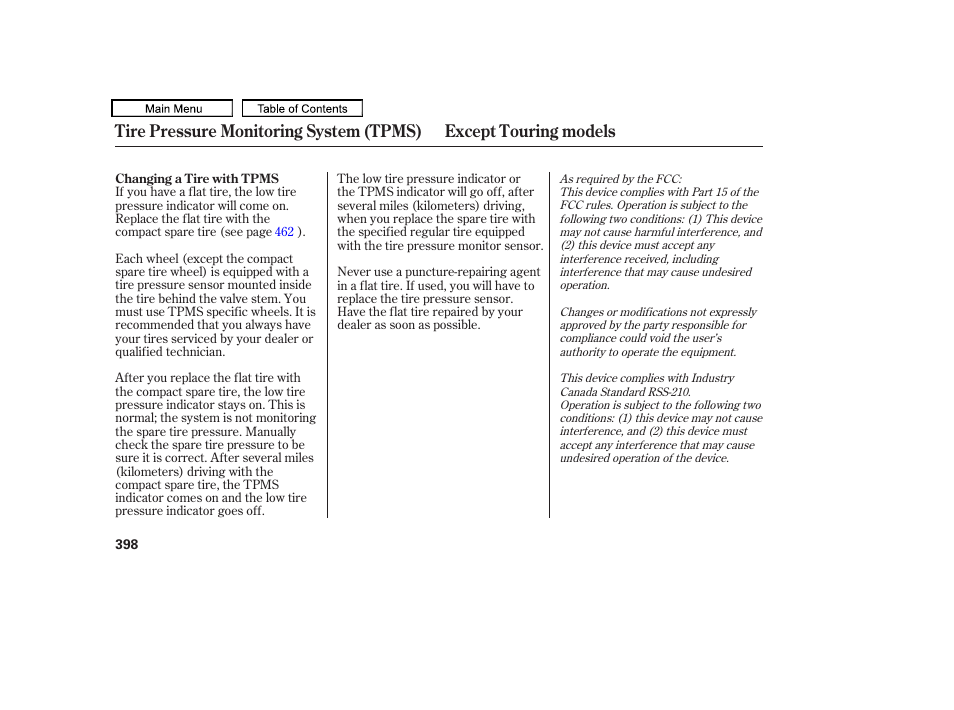 HONDA 2010 Odyssey User Manual | Page 401 / 526