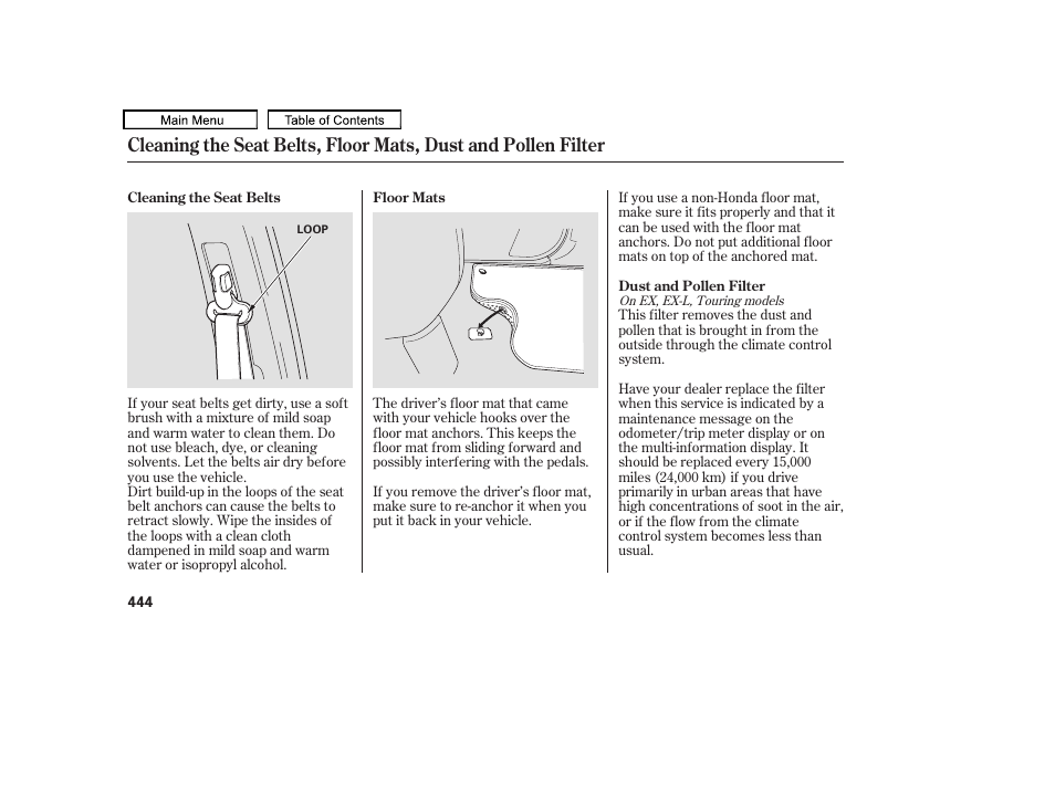 HONDA 2010 Odyssey User Manual | Page 447 / 526